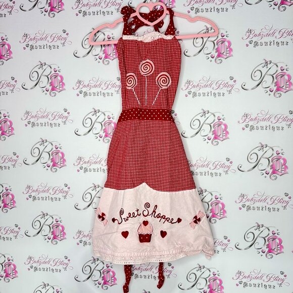 funny valentine Dresses & Skirts - Funny valentine apron baking cooking kitchen Sweet Shoppe Red and White Apron